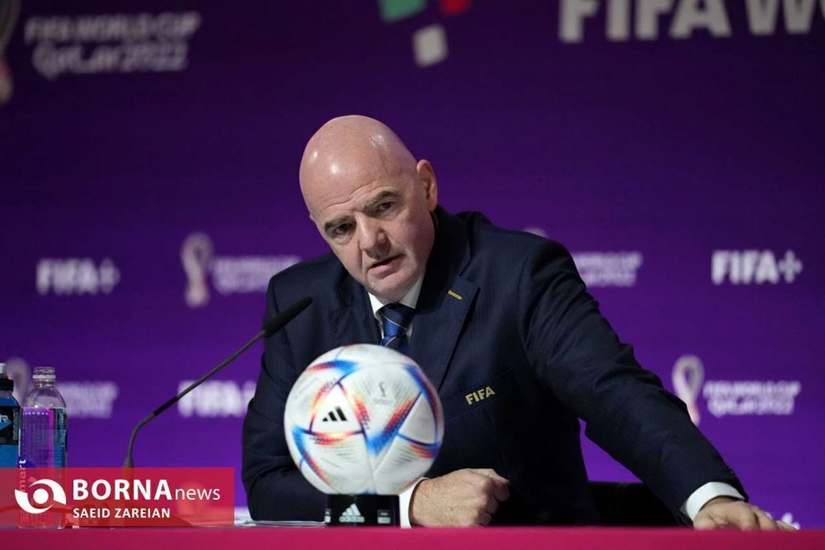   اینفانتینو تماشاگر ویژه ایران - ازبکستان در فینال کافا