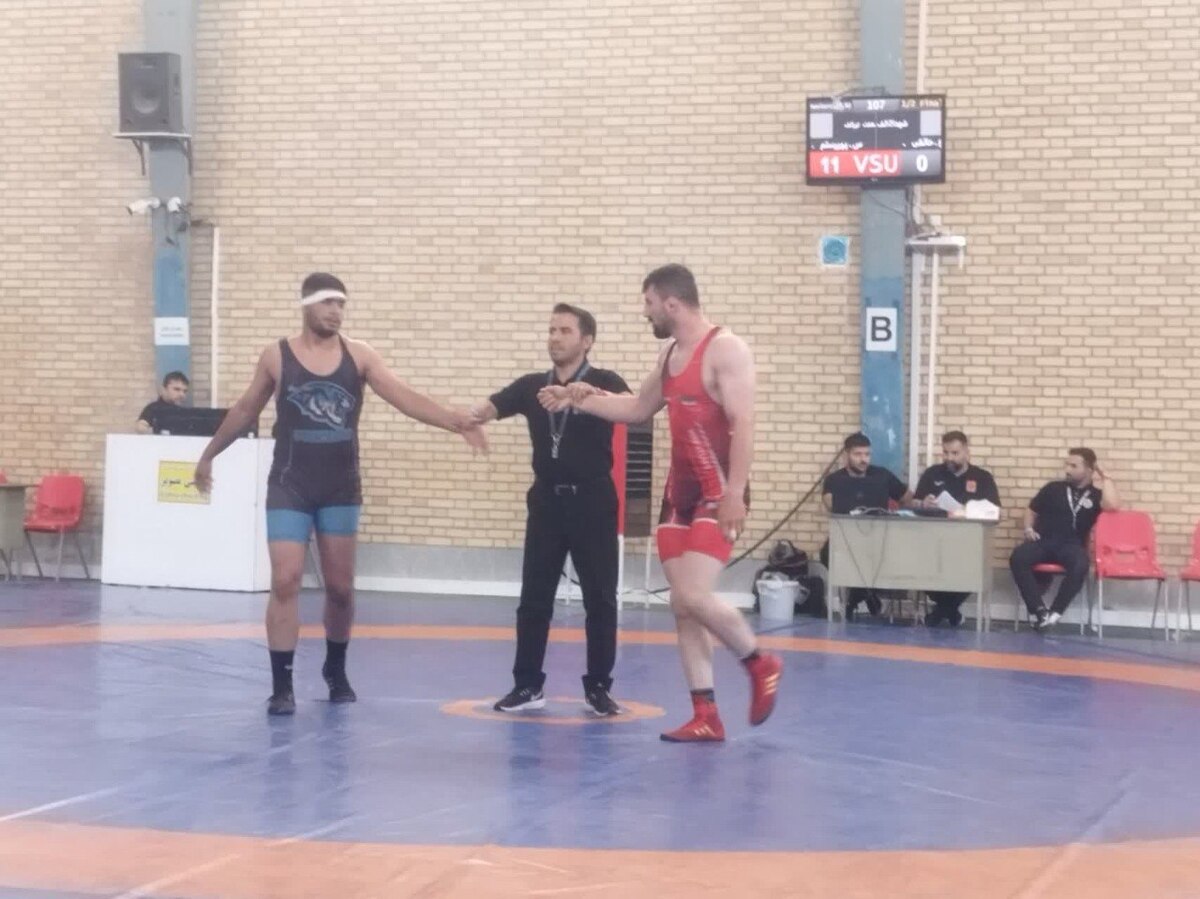 صدر نشینی هفت تیر، در رقابتهای کشتی آزاد انتخابی بزرگسالان شهرستان قدس