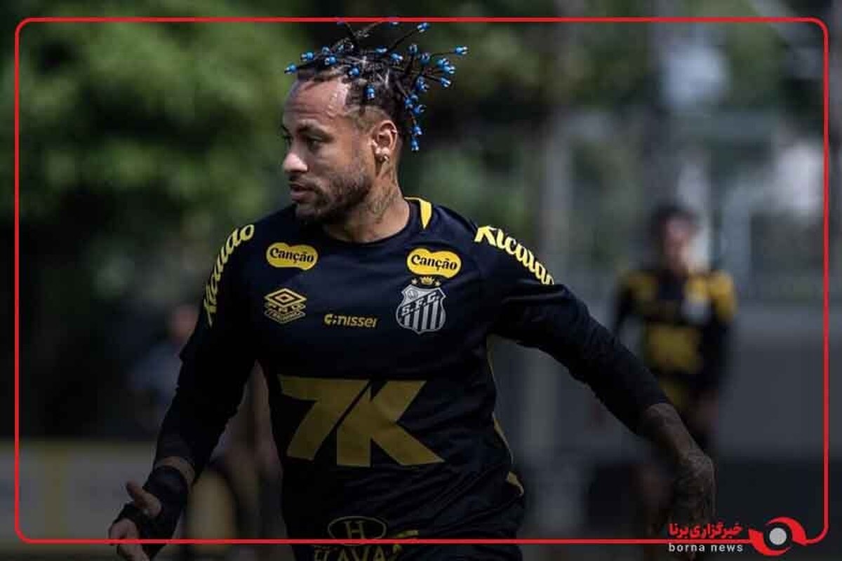 ضربه زیبا و عجیب نیمار در تمرینات سانتوس