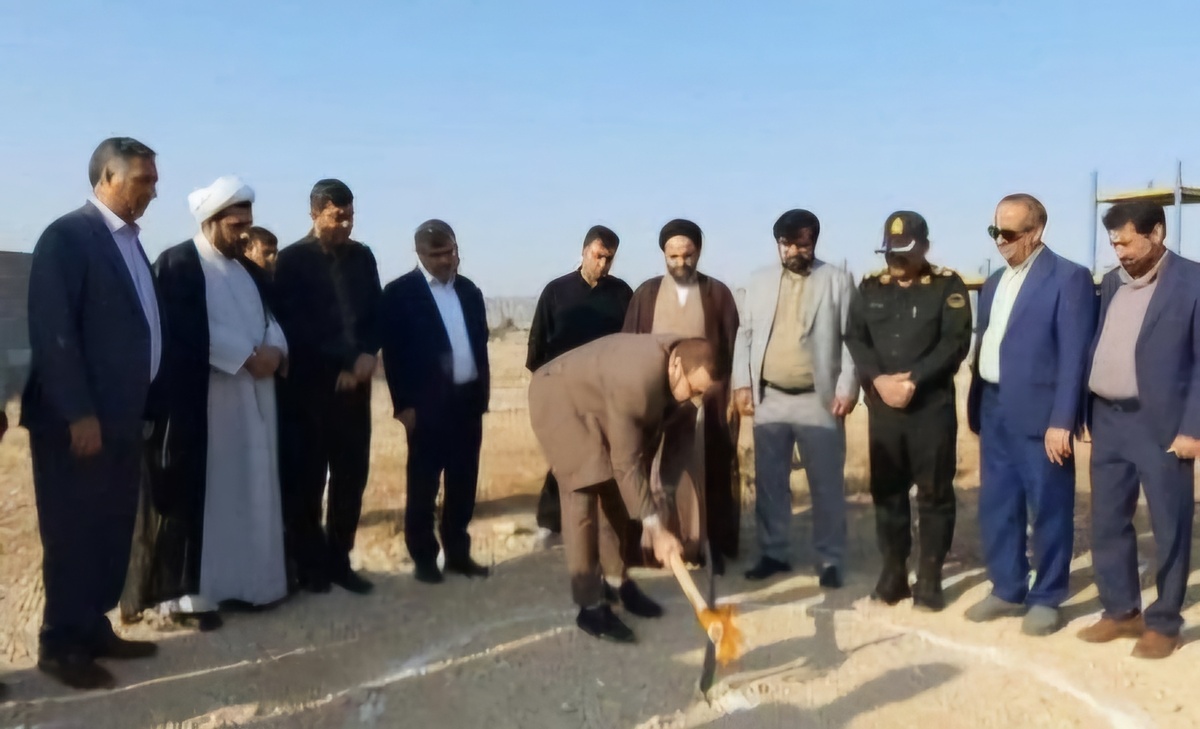 کلنگ‌زنی ساختمان جدید دادگستری شهرستان چرام