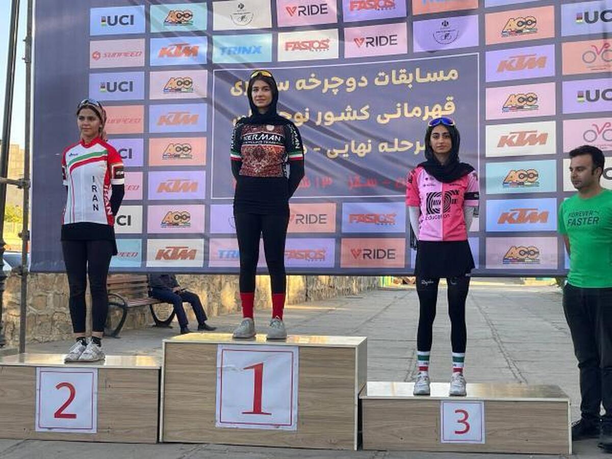 موفقیت دختر خوزستانی در رقابت های دوچرخه سواری سرعت نوجوانان کشور