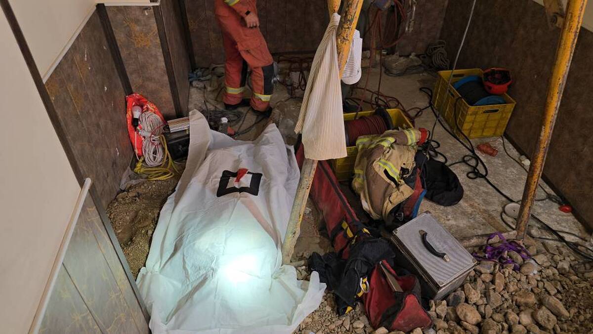 مرگ تلخ کارگر جوان در عمق چاه ۱۵ متری+ فیلم