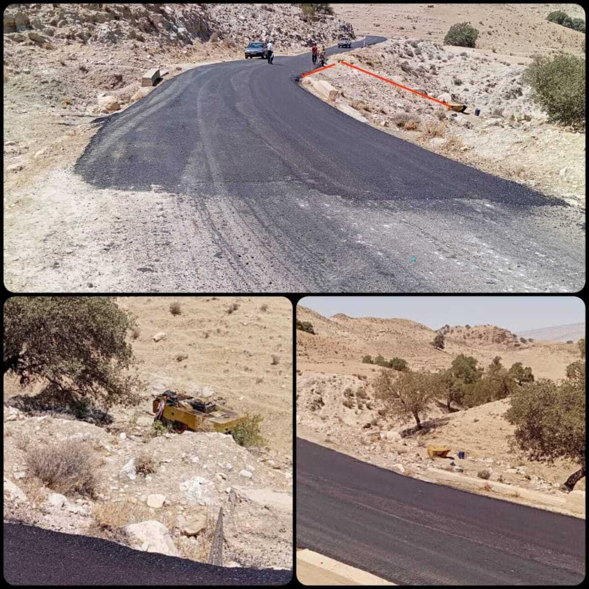 فوت راننده غلطک بر اثر واژگونی در محور برم الوان در حین خدمت به مردم