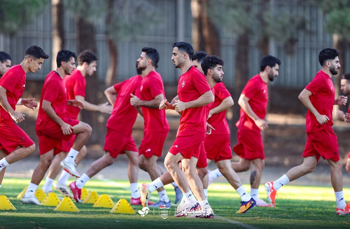 برگزاری آخرین تمرین سرخپوشان پیش از مصاف با فولاد