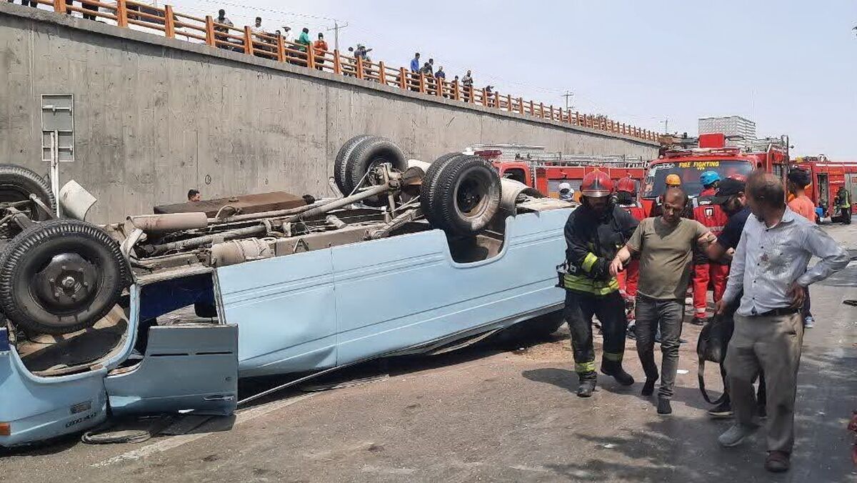 تصادف مرگبار با ۳ کشته و ۵ مصدوم در محور خواف