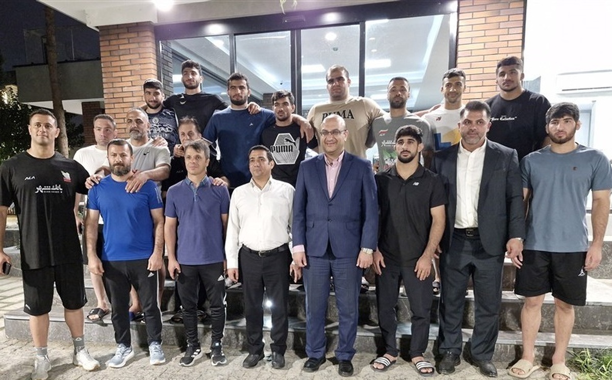 حضور دبیرکل کمیته ملی المپیک در اردوی تیم ملی کشتی فرنگی