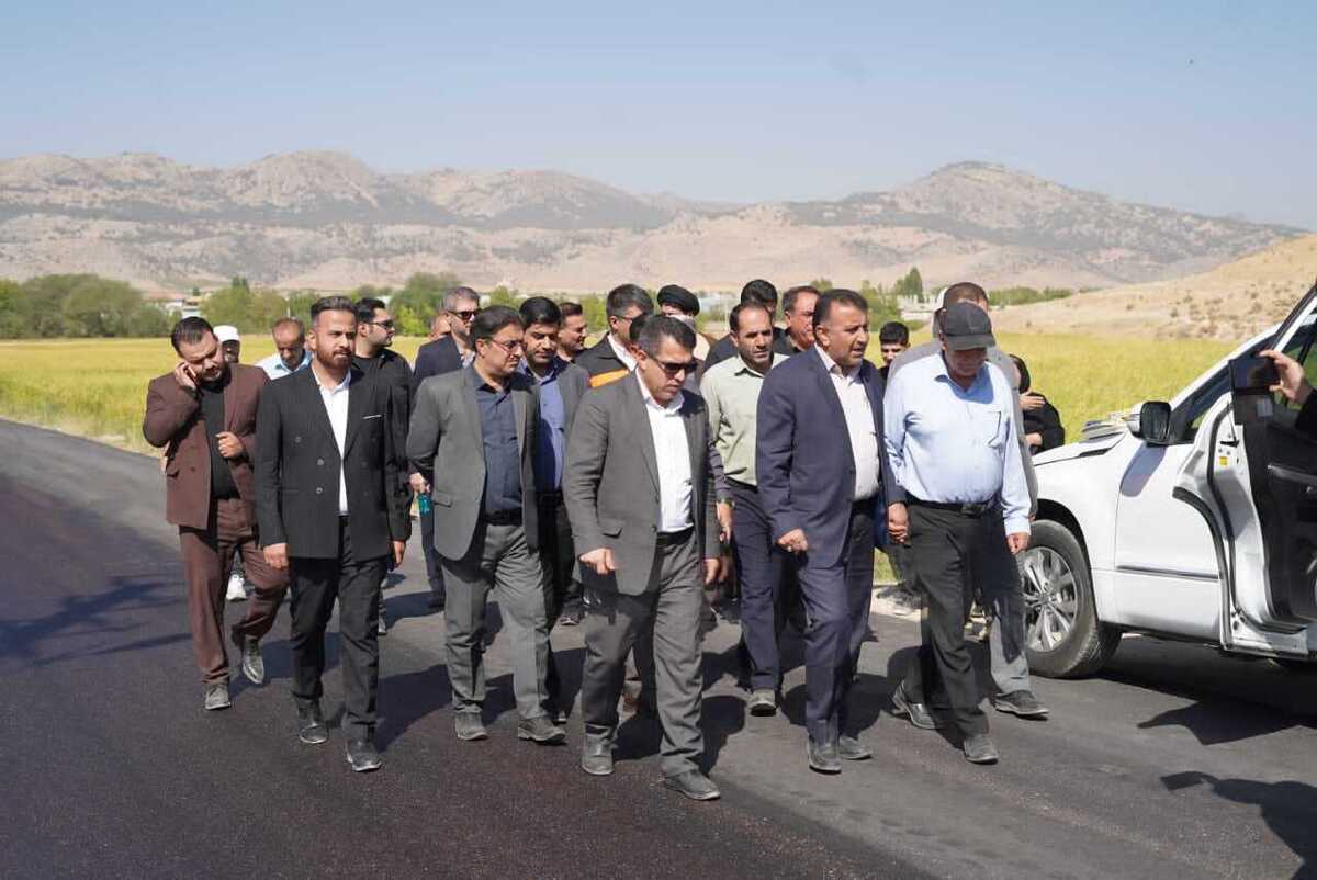 بازدید بهرامی از عملیات اجرایی پروژه ایمن‌سازی و روکش آسفالت محور غیرشریانی نرگاه در بویراحمد