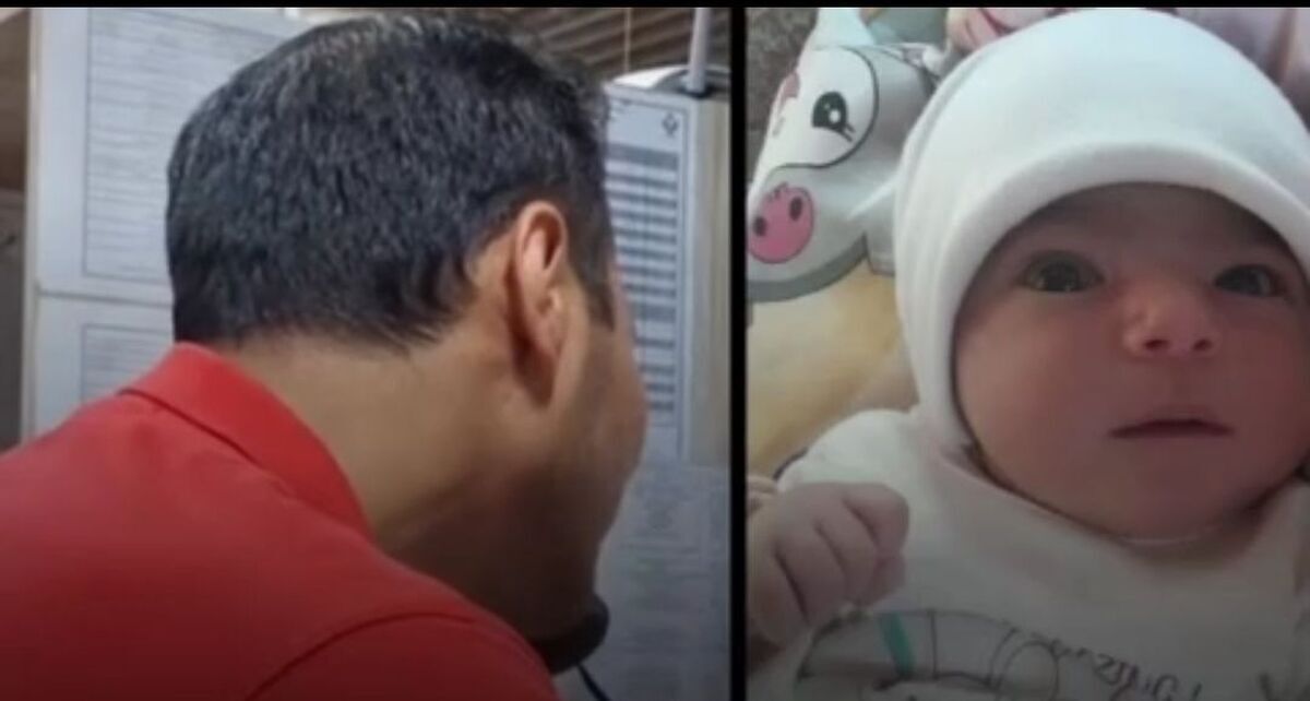 لحظات نفس‌گیر نجات نوزاد ۴۰ روزه توسط اپراتور هلال‌احمر مشهد + فیلم