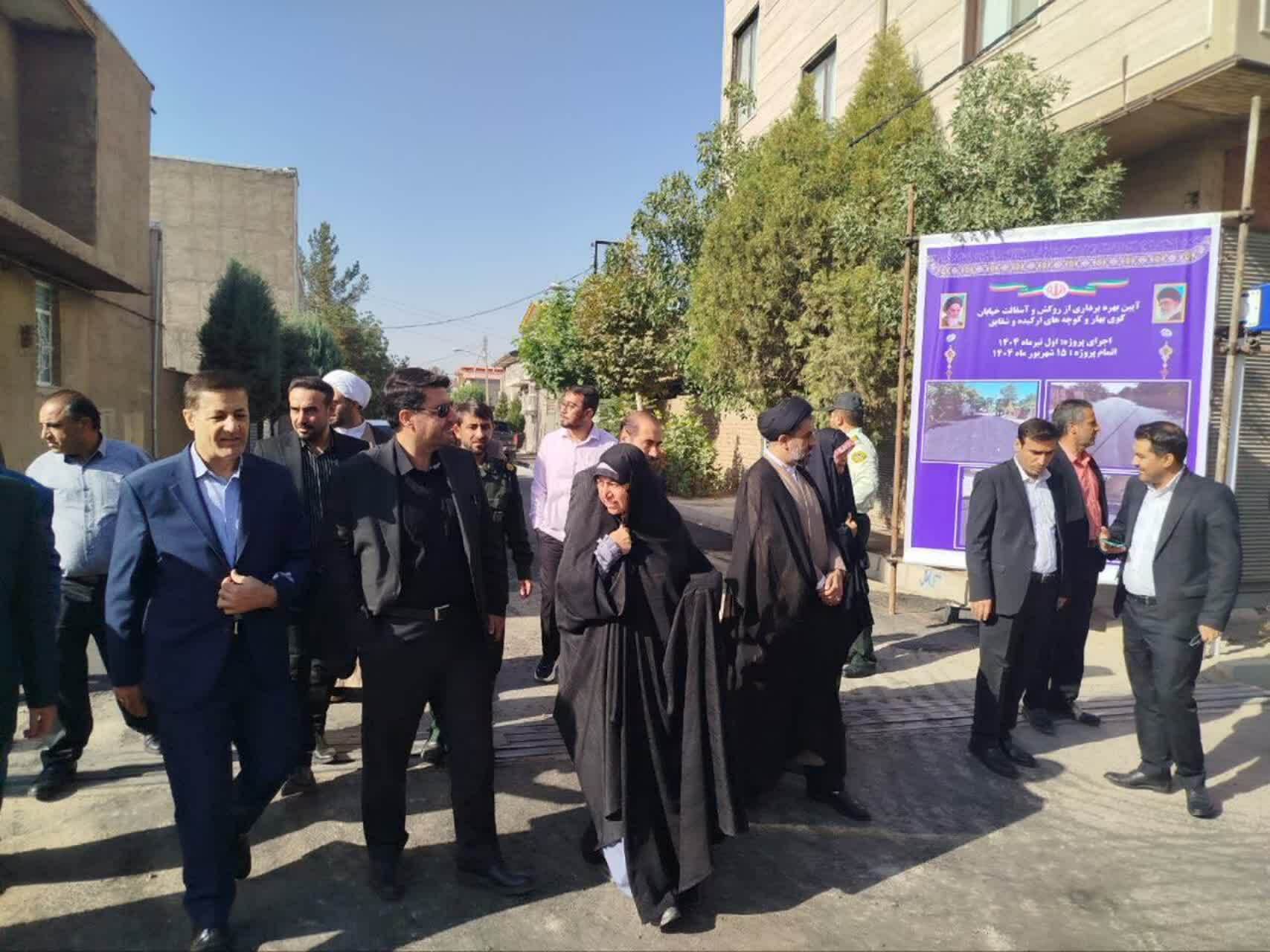 بهره‌برداری از پروژه‌های عمرانی شهرداری قشلاق