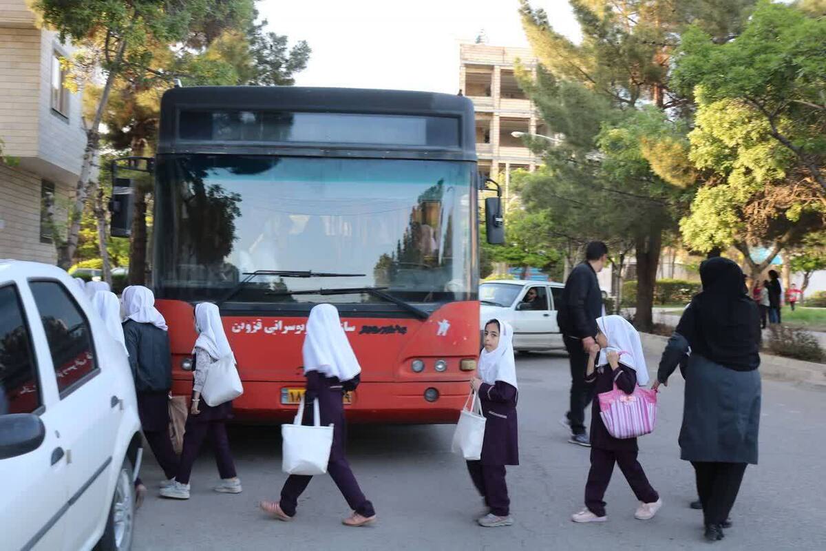 خدمات اتوبوس های درون شهری قزوین رایگان شد