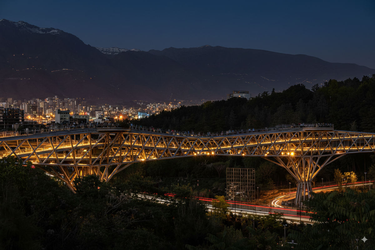 پل طبیعت پنجشنبه شب طلایی می‌شود