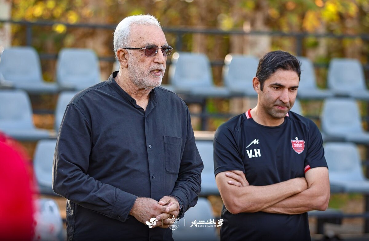 اولین مربی هاشمیان تمرین پرسپولیس را دید زد