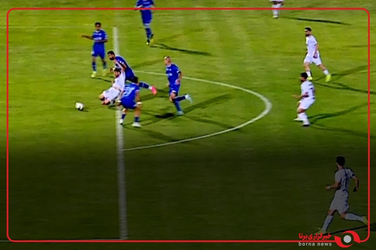 ویدیوی باشگاه ملوان از صحنه مشکوک‌ به پنالتی در بازی با گل‌گهر