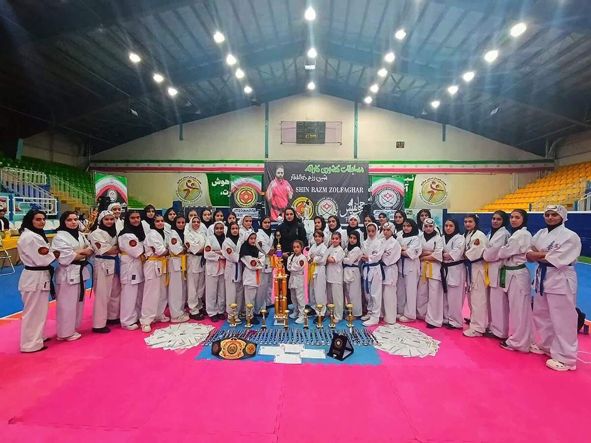 قهرمانی مقتدرانه دختران کاراته‌کا خراسان جنوبی در مسابقات کشوری