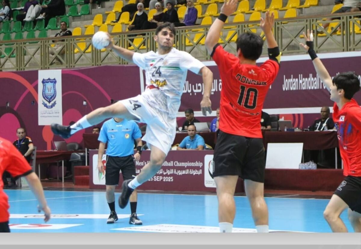 صعود تیم ملی هندبال زیر ۱۷ سال ایران به نیمه نهایی قهرمانی آسیا