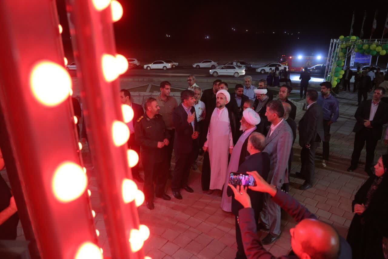 افتتاح دو پروژه شاخص فرهنگی و عمرانی در آبیک با حضور مسئولان