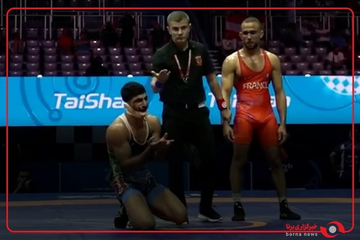 دلجویی ابراهیم غانم از دانیال سهرابی روی سکو