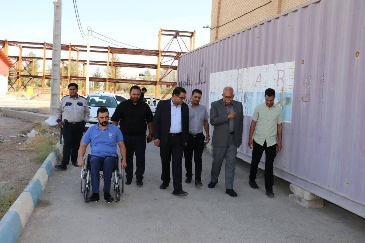 بازدید سرپرست اداره کل ورزش و جوانان از مجموعه ورزشی جانبازان و توان یابان استان کرمان
