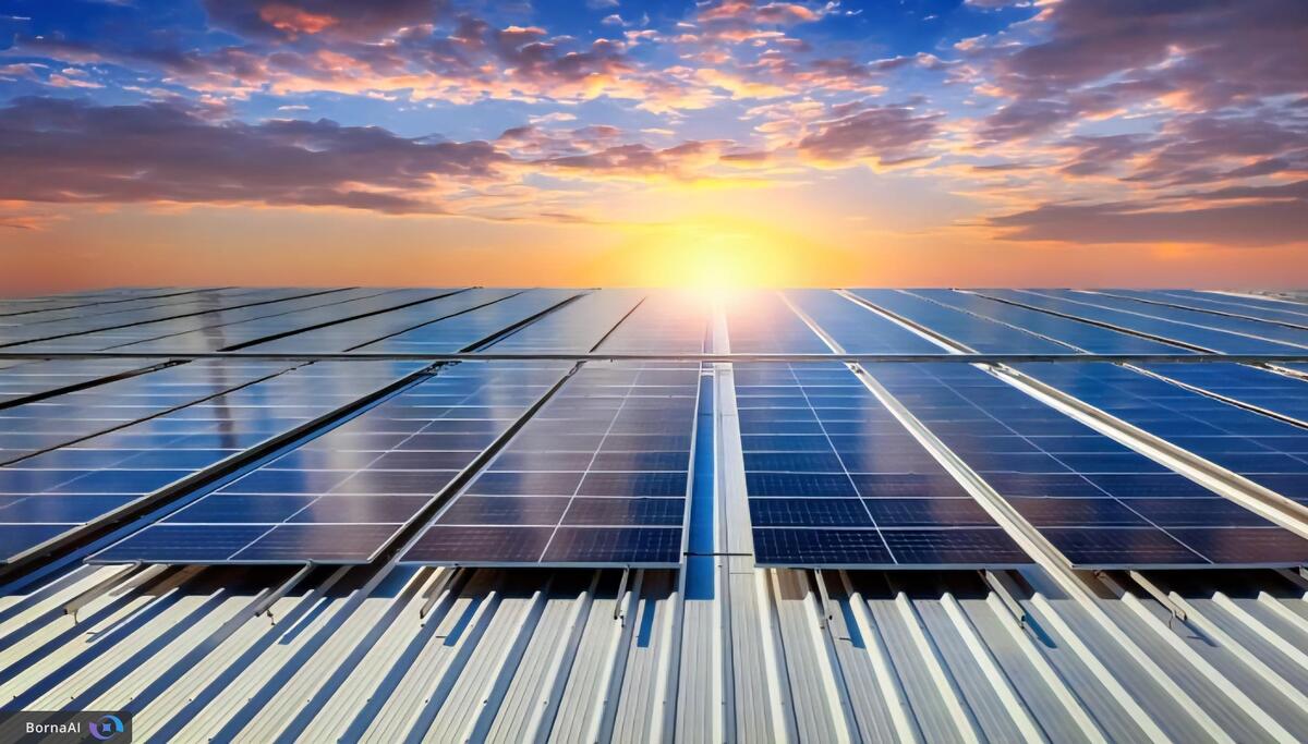 دومین پنل خورشیدی در بام استانداری مازندران نصب شد