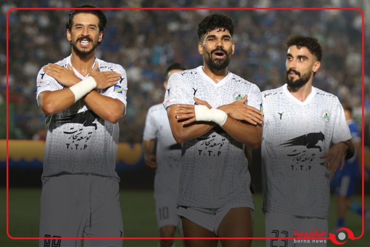 گل سوم ذوب آهن توسط حسن شوشتری در دقیقه 45+1