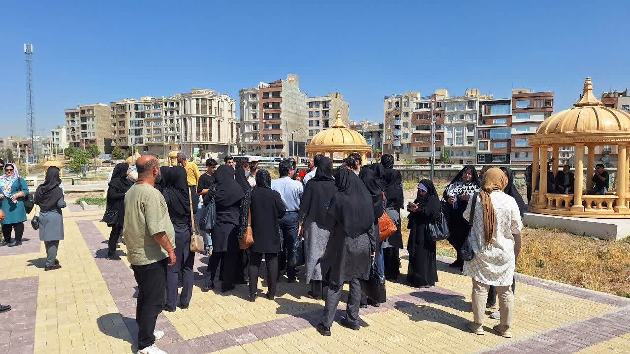 بازدید خبرنگاران از پارک امیرکبیر قزوین 