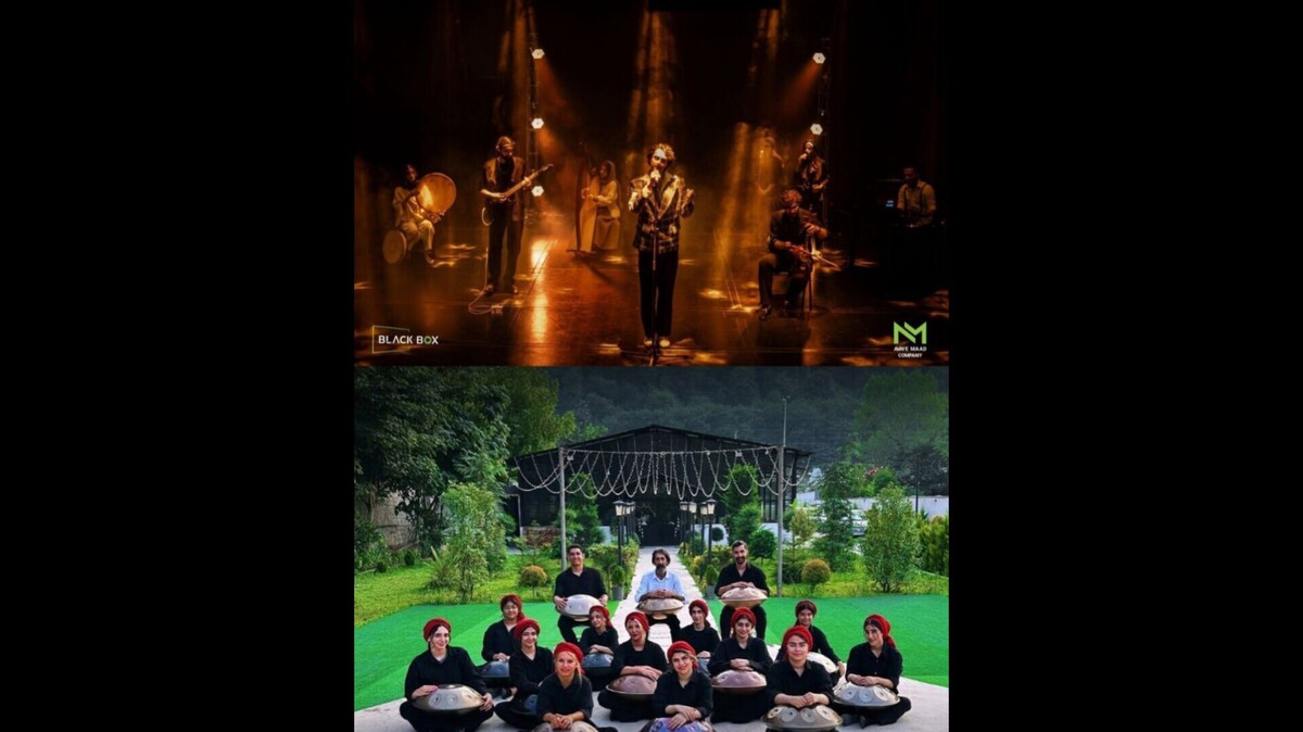 اجرای گروه «هَندا» و «صالح آدینه» در بلک‌باکس ایران‌مال