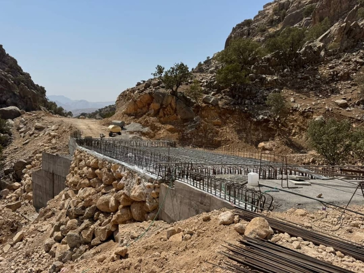 پیشرفت ۷۶ درصدی احداث پل مونه در شهرستان لنده