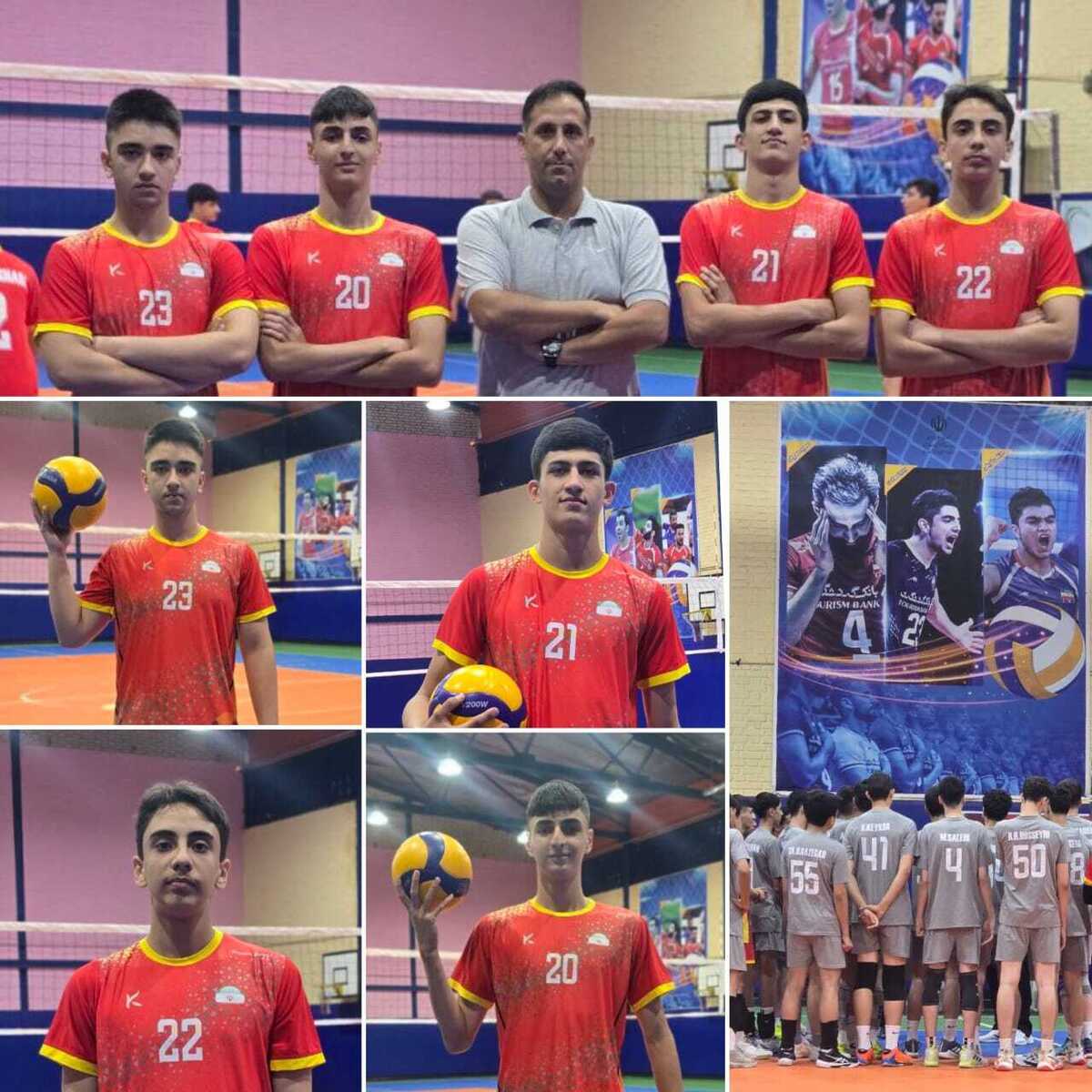 حضور سرو قامتان گیلانی در اولین مرحله اردوی تیم ملی والیبال دانش آموزی کشور