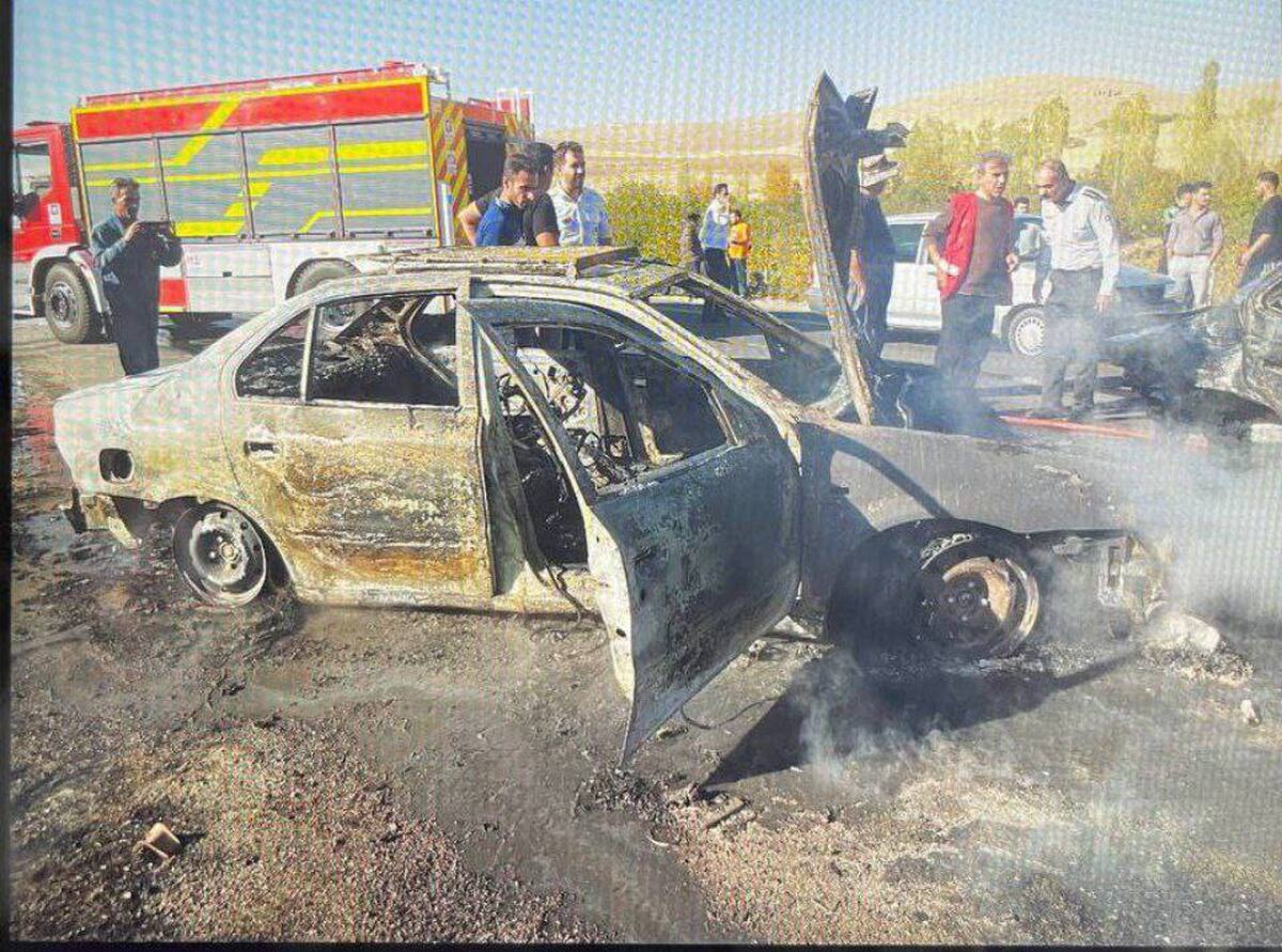 مرگ سوزناک‌دختربچه ۳ ساله در تصادف هولناک در جاده سقز