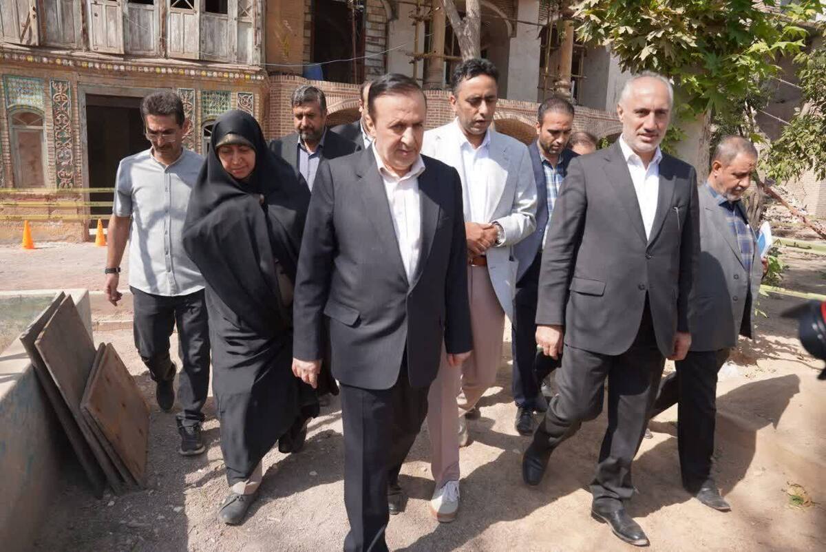 بازدید معاون رئیس‌جمهور از کاروانسرای تاریخی سعدالسلطنه قزوین