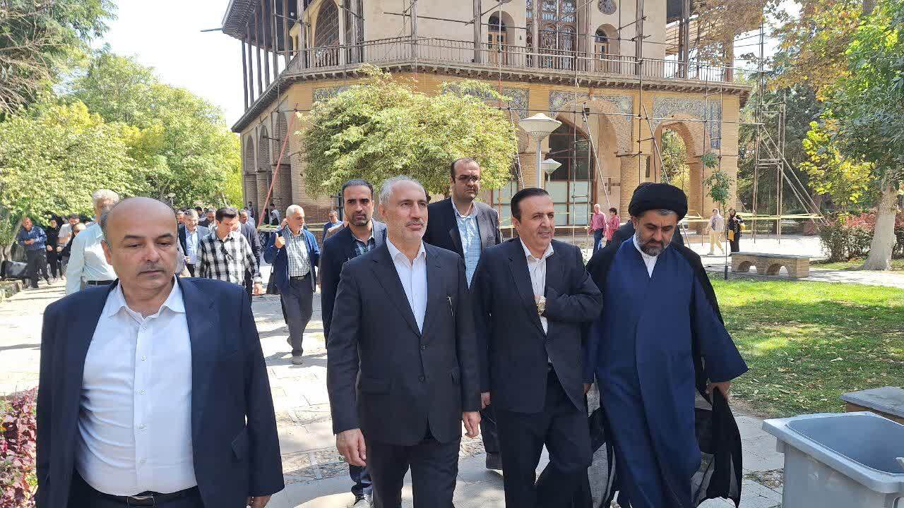 بازدید معاون رئیس‌جمهور از کاروانسرای تاریخی سعدالسلطنه قزوین