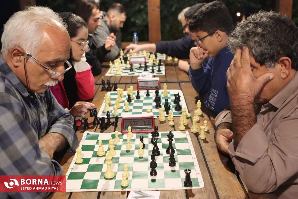 برگزاری مسابقات شطرنج سریع ریتد در بومگردی پیله زمیدان لاهیجان