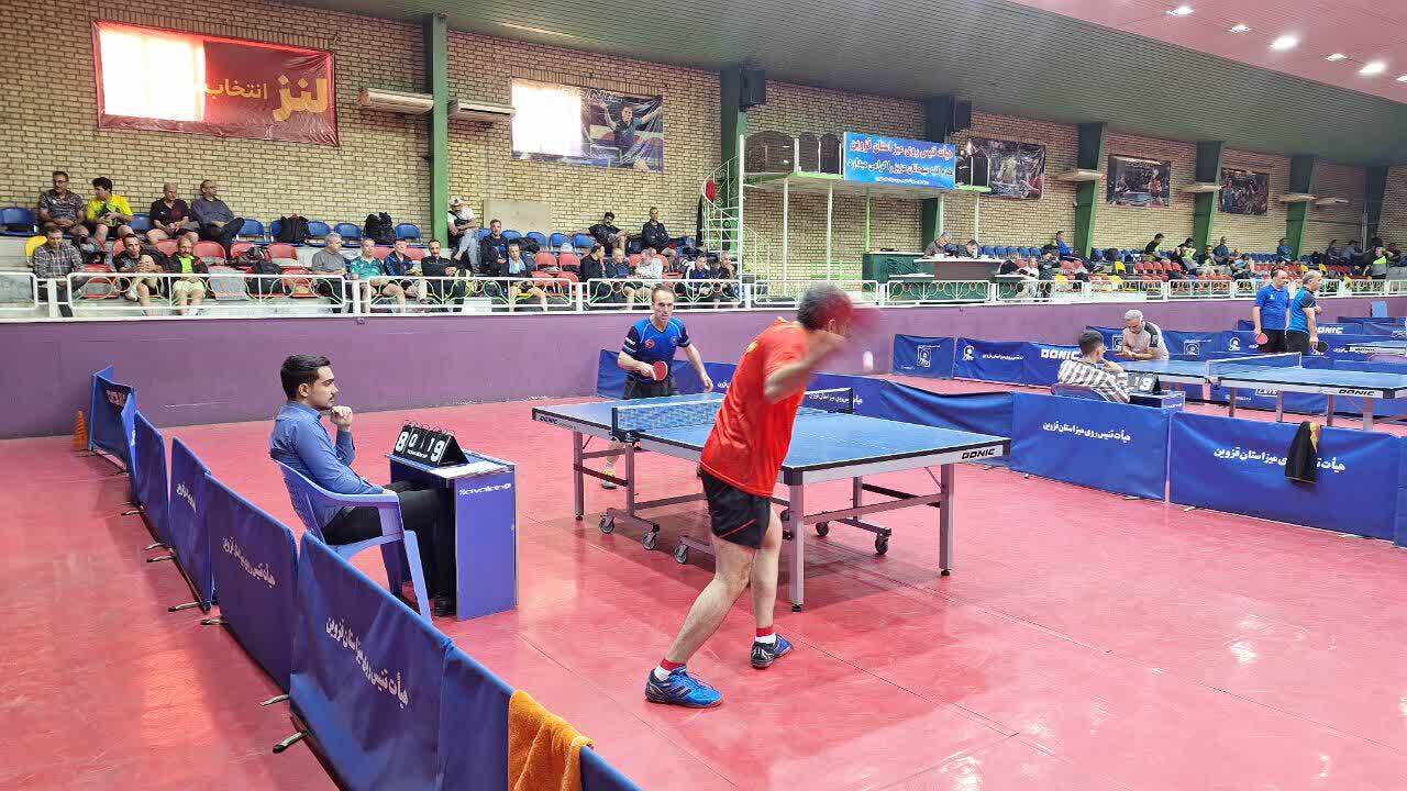 مسابقات تنیس روی میز جایزه بزرگ پیش کسوتان در قزوین آغاز شد