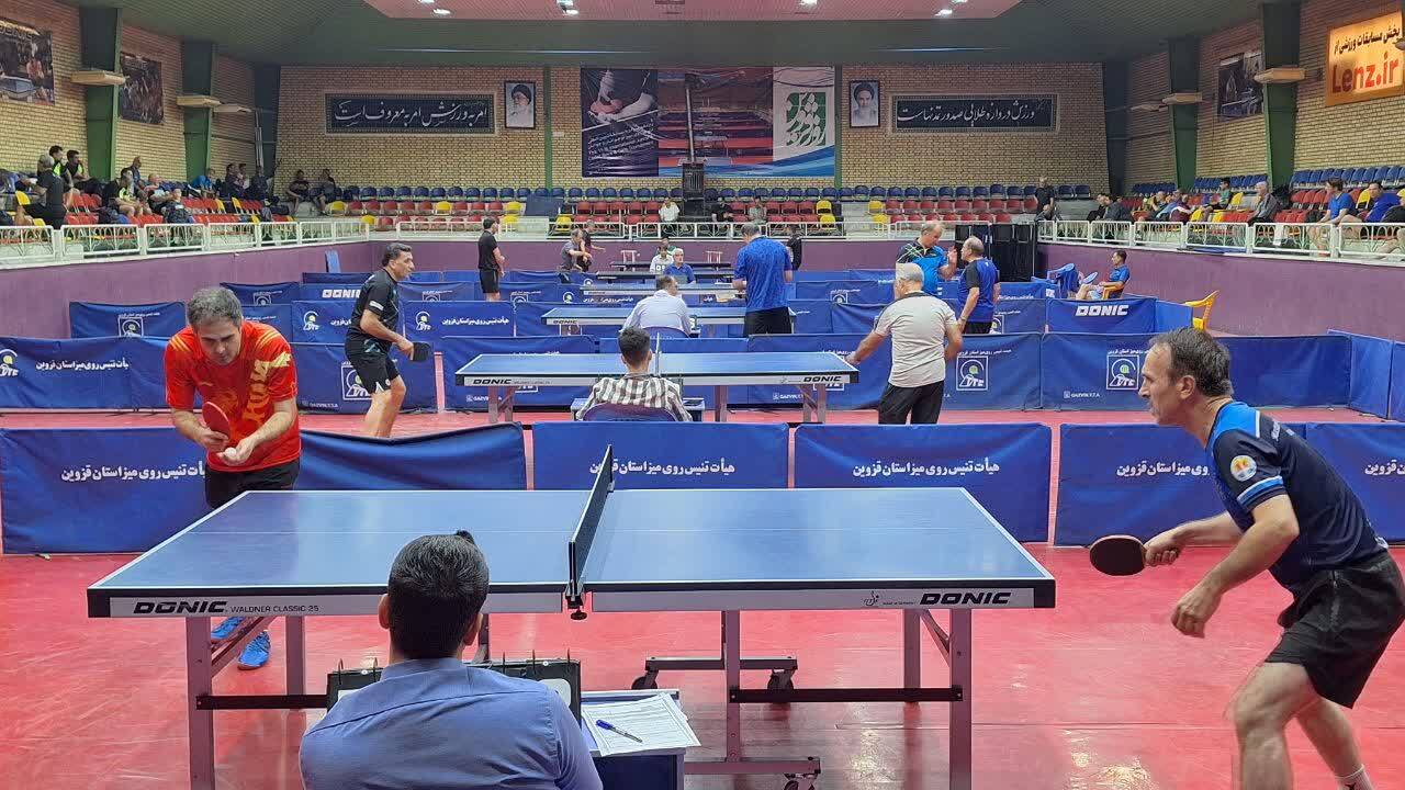مسابقات تنیس روی میز جایزه بزرگ پیش کسوتان در قزوین آغاز شد