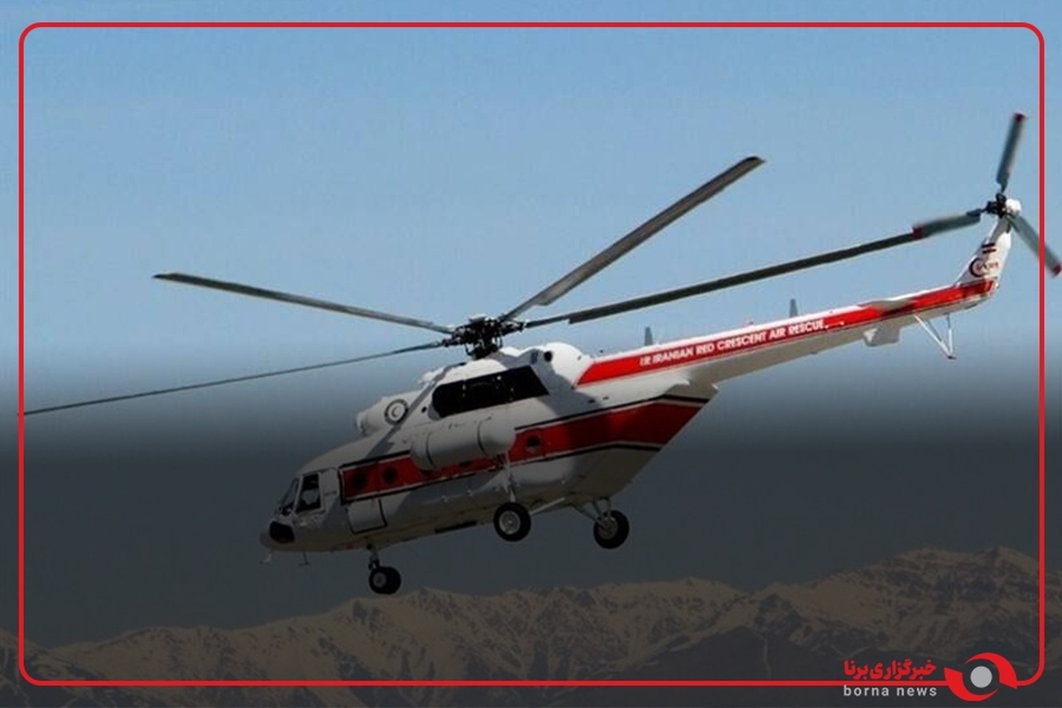 اولين تصوير از محل سقوط بالگرد هلال احمر در اشترانكوه