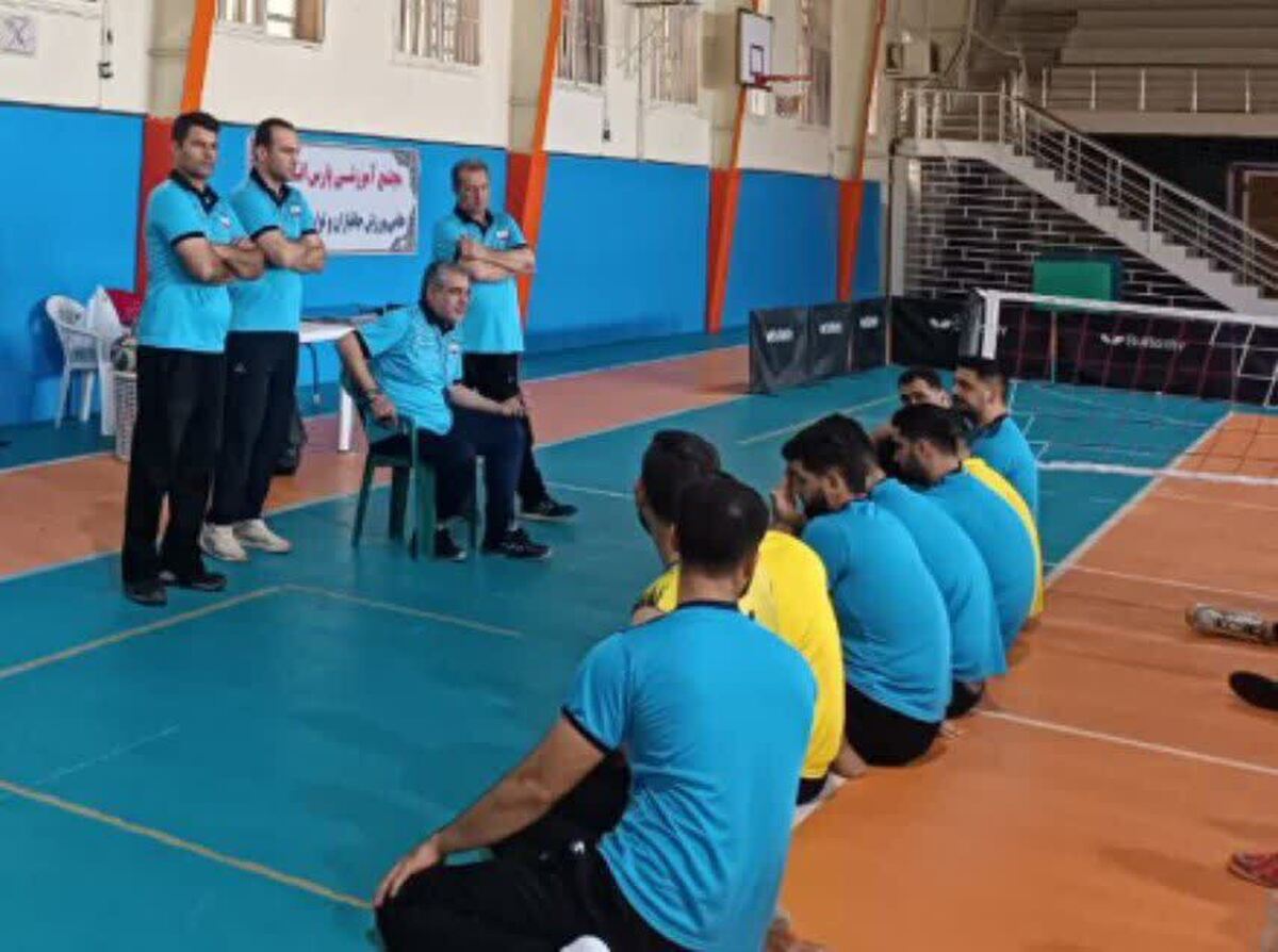 ششمین مرحله اردوی آمادگی تیم ملی والیبال نشسته در خرم آباد