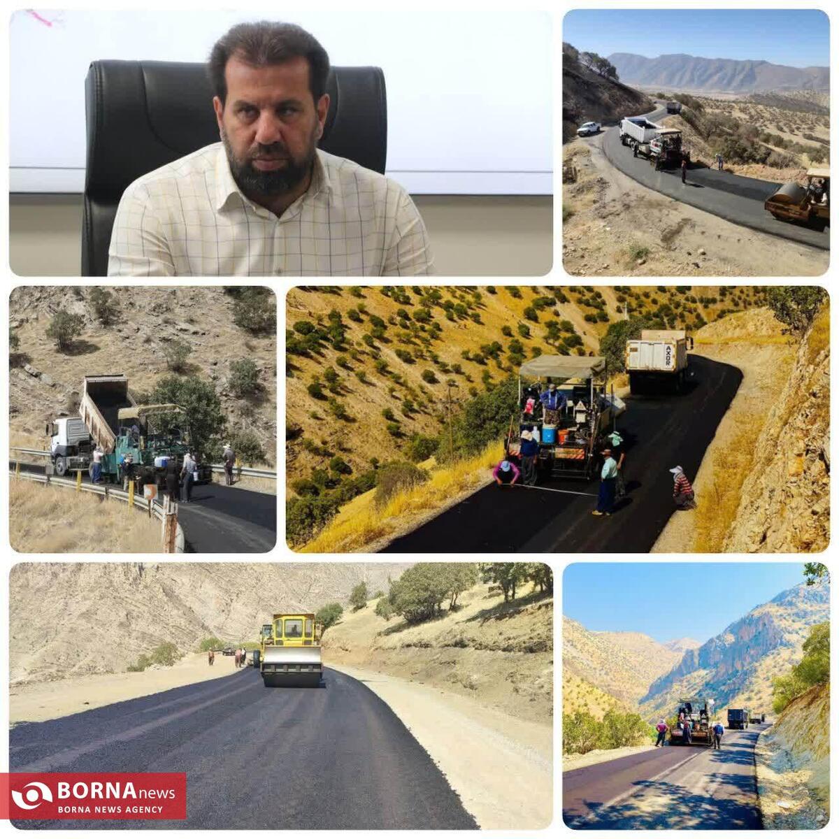 حرکت جهادی راهداران کرمانشاه با اجرای بیش از ۵۰۰ کیلومتر عملیات آسفالتی