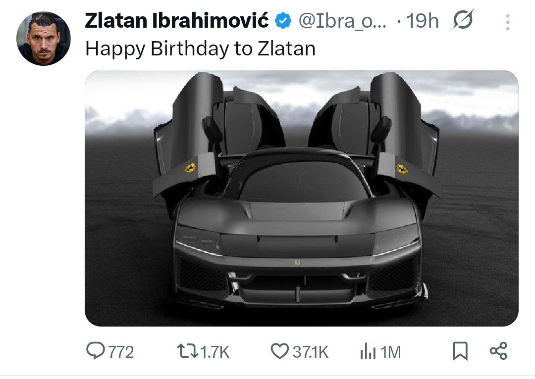 اتومبیل لاکچری هدیه عجیب ستاره فوتبال برای تولد خودش!