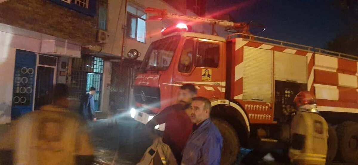 حریق در آزمایشگاه جامع پیرایه زیست قزوین مهار شد