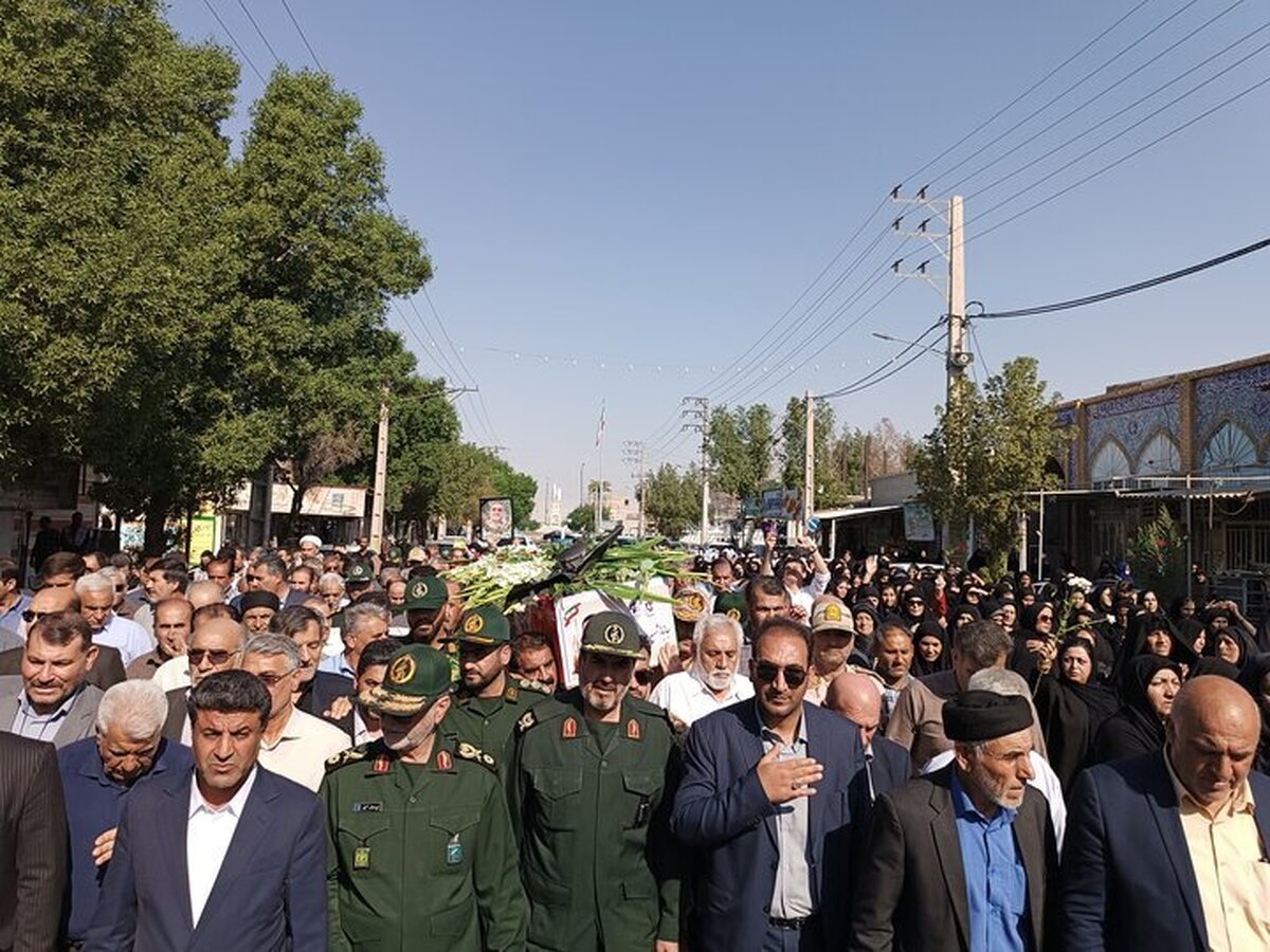 وداع پرشکوه مرزداران دهلران با «سردار شهید حاج نظر همتی»