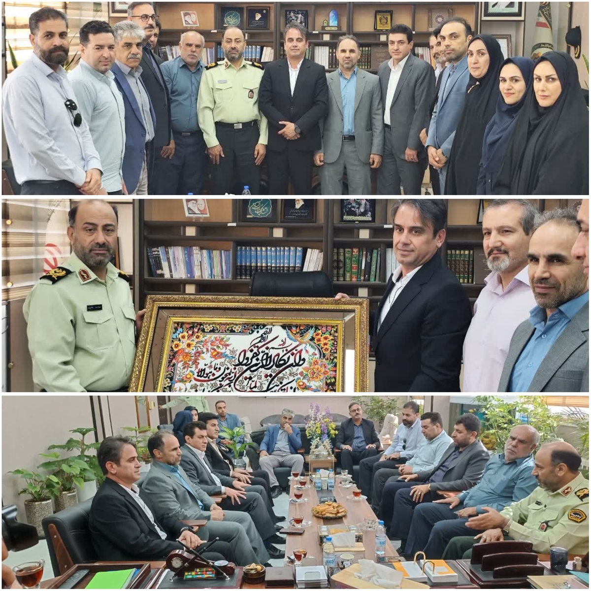 دیدار دیناروند به همراه جامعه ورزش و جوانان لرستان با فرمانده انتظامی استان به مناسبت هفته فراجا