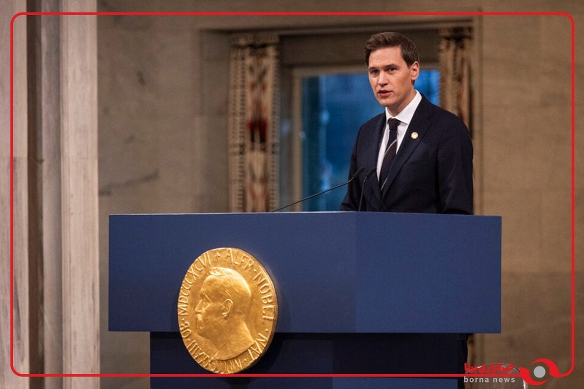 لحظه اعلام برنده شدن جایزه صلح نوبل ۲۰۲۵