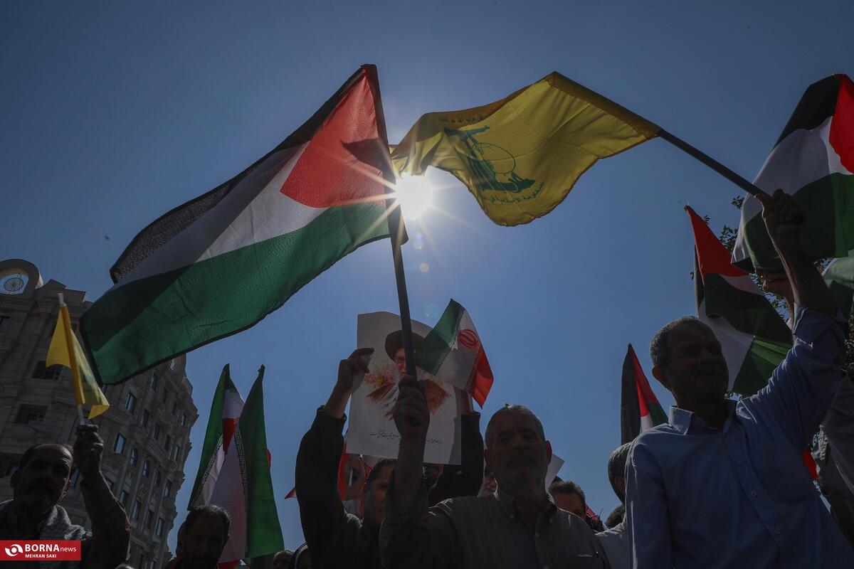 راهپیمایی بشارت نصر حمایت از مردم غزه در اراک