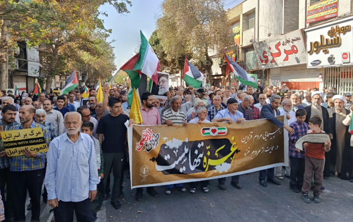 راهپیمایی بشارت نصر در قزوین برگزار شد