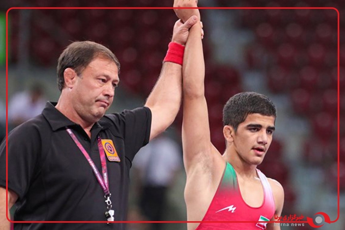 دور قهرمانی آسیا مهدی ویسی کشتی گیر ۶۰ کیلوگرم پهلوانی ایران