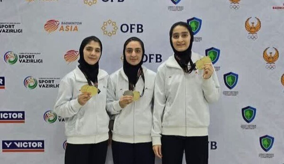 پنج طلا و یک نقره سهم بدمینتون‌بازان تبریزی از مسابقات آسیای میانه