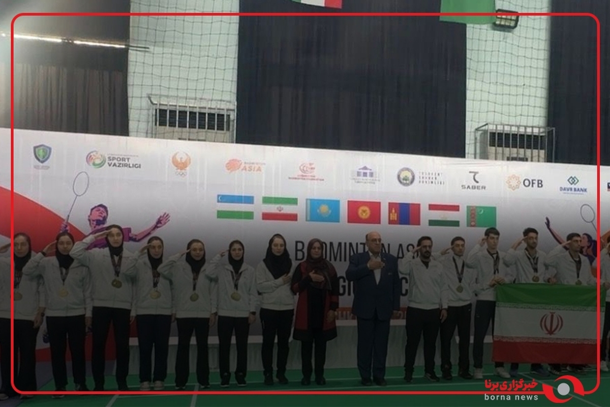 سلام نظامی بدمینتون‌بازان ایران پس از قهرمانی در آسیای میانه