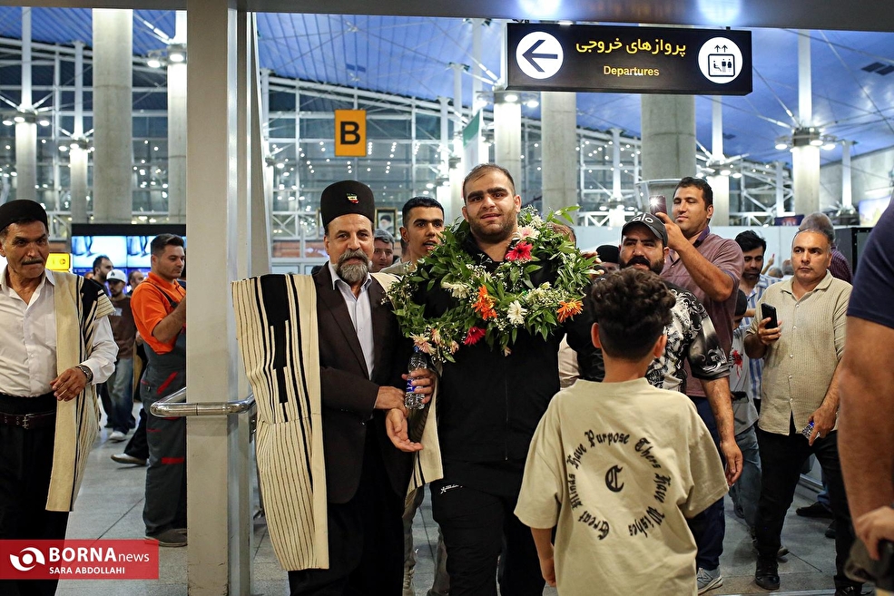 استقبال از تیم ملی کشتی فرنگی ایران