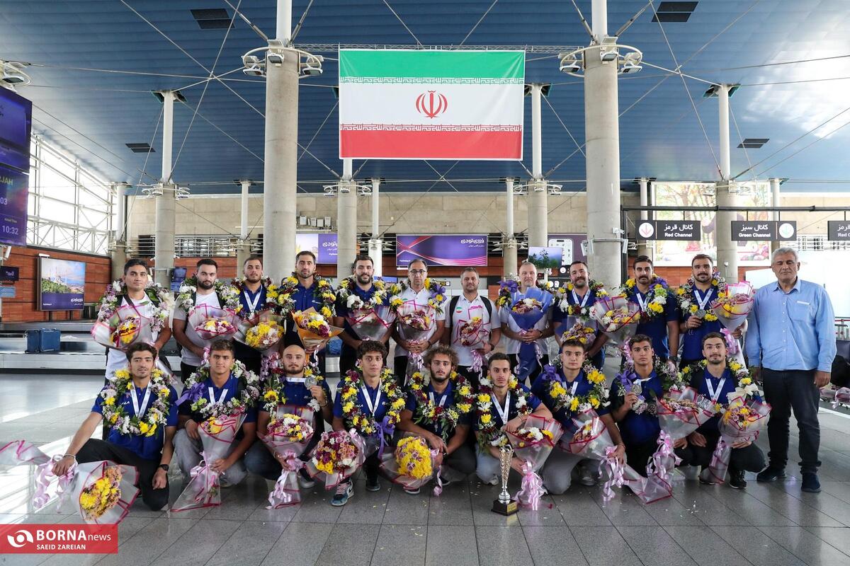 استقبال از تیم ملی واترپلو ایران