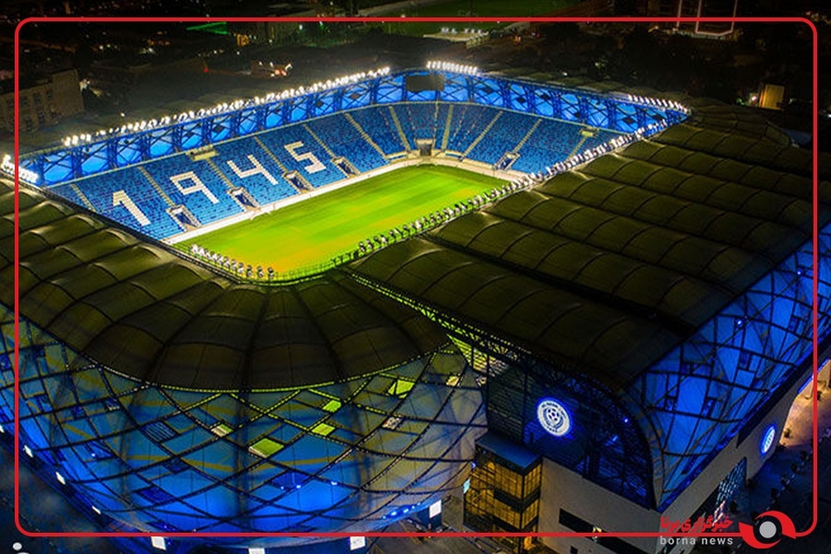 نمای بیرونی زیبای ورزشگاه النصر